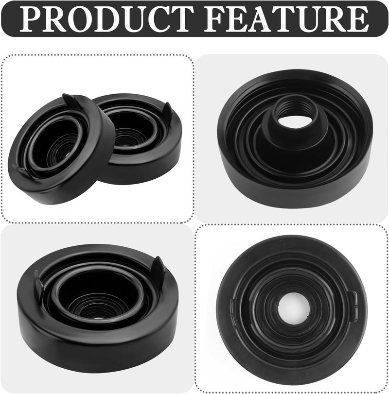 wedfish 2PCS Car Headlight Dust Cover for H4 Light Bulb,EPDM Rubber Dust Covers for Headlight Dust & Waterproof,Practical Car Accessories Car Headlight Dust Cap Fits Most Vehicles (3.35") - Image 3